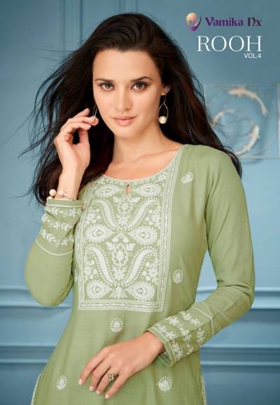 Rooh vol 5 By Vamika Nx Fancy Lakhnawi Kurti With Pant Collection